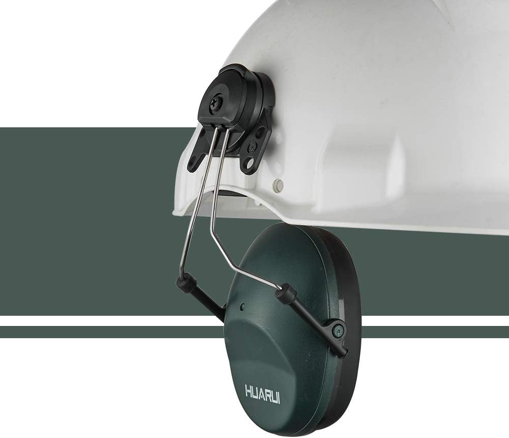 Noise Cancelling Helmet Attachable Ear Muffs Blocking Sound Reduction Ear Protection for Construction Site,Adaptors