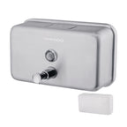 Commercial Soap Dispenser Wall Mount Stainless Steel, Horizontal