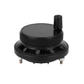 CNC Pulse Encoder Hand Wheel 60MM 6 Terminal Manual Pulse Generator for Milling Machine and CNC Router Control System(black)