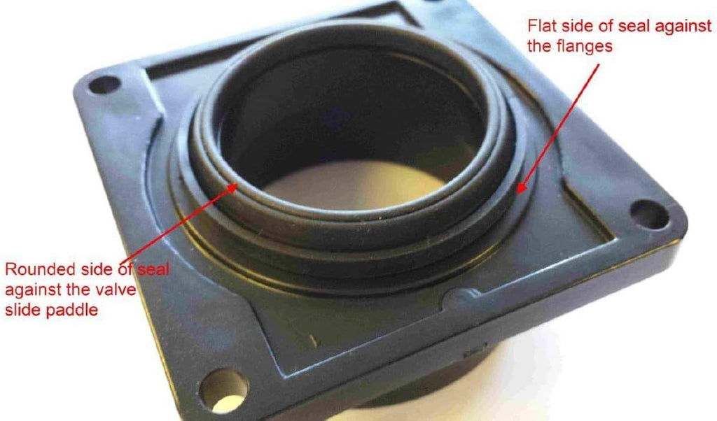 Valterra T1002VPM Bladex 2" Waste Valve Body with Metal Handle , Black
