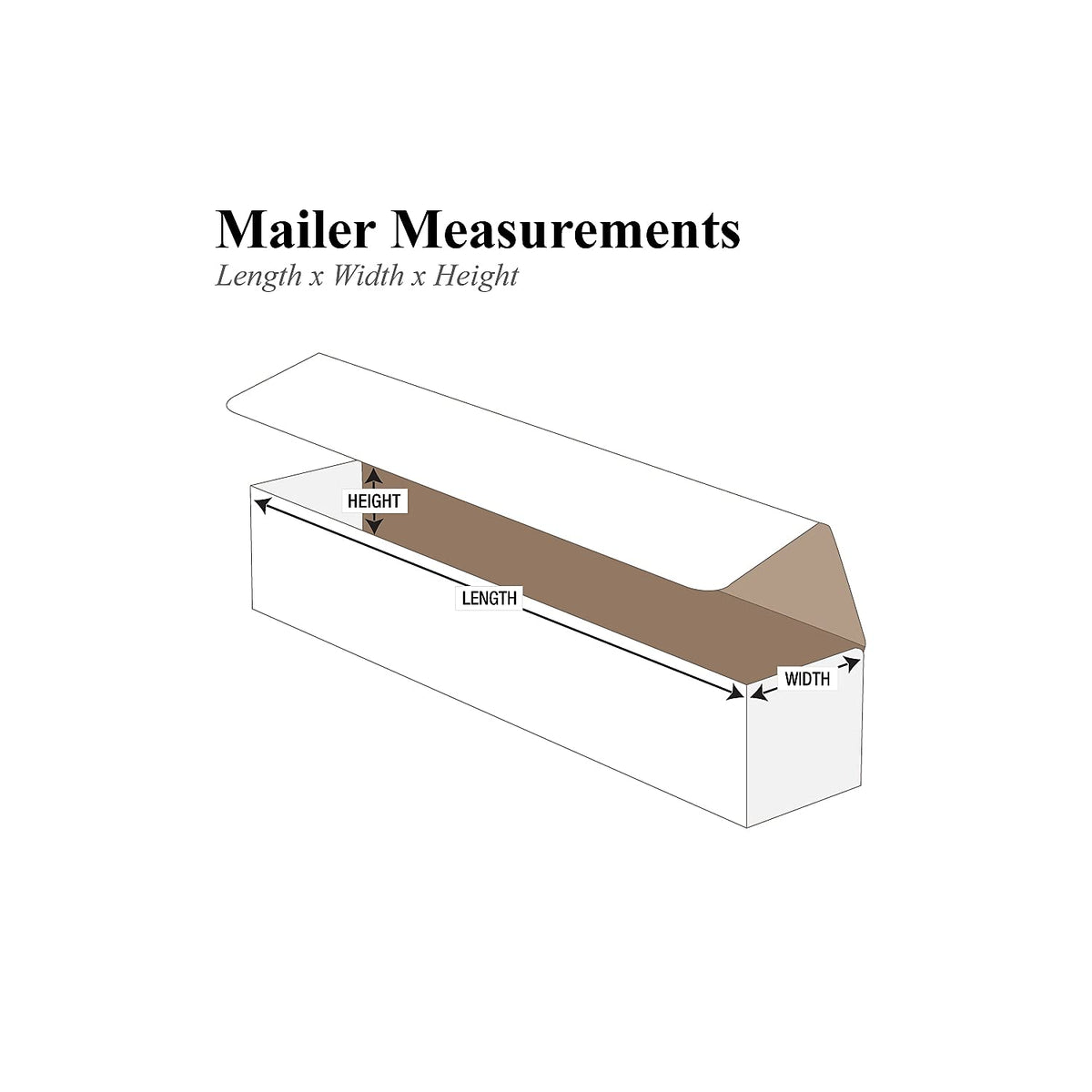 White Mailer Boxes 14x4x2 for Shipping, 50-Pack