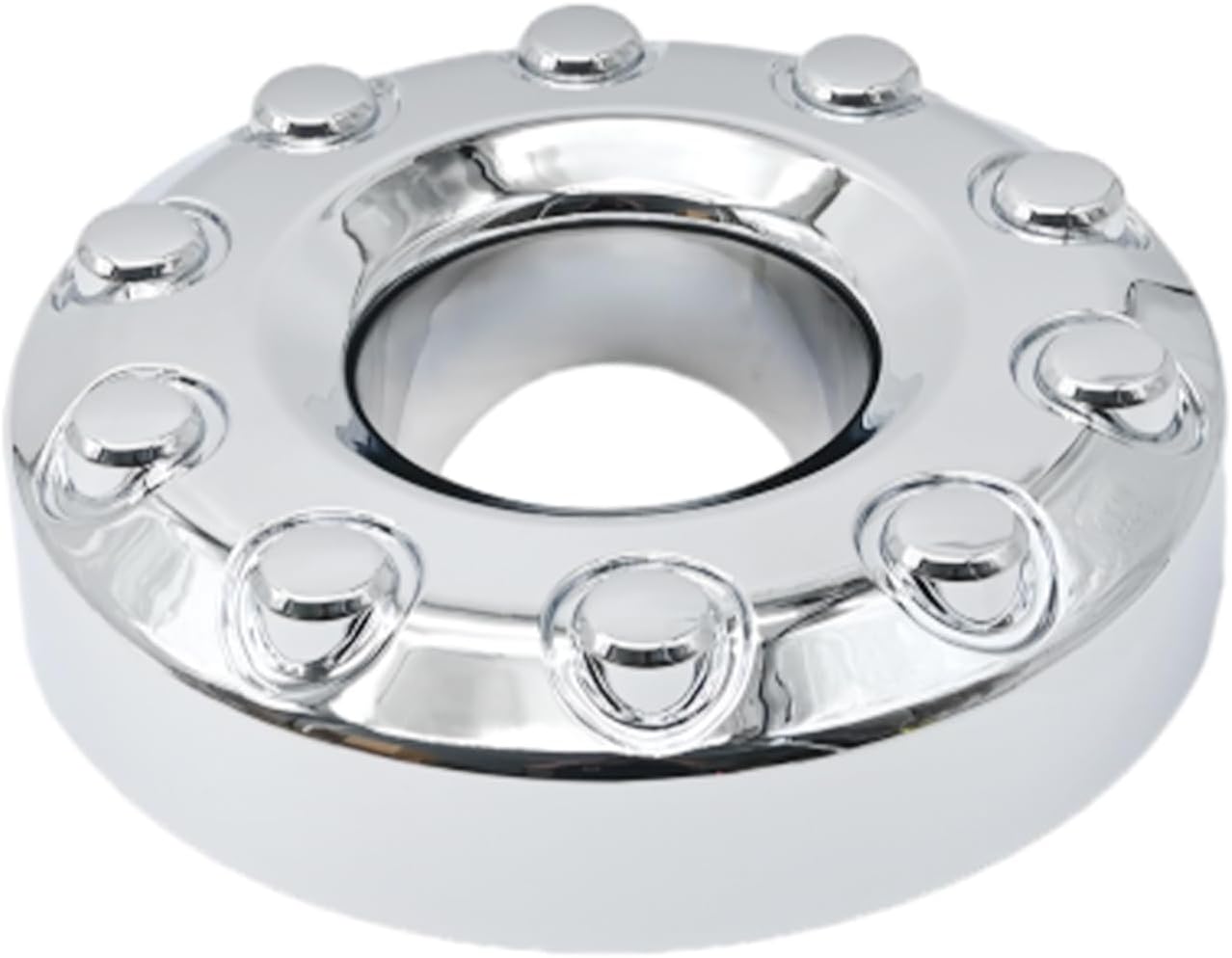5C3Z1130NA 10 Lug Front Wheel Center Hub Cap Cover Replacement for 2005-2017 Ford F450 F550 Super Duty DUALLY, Chrome