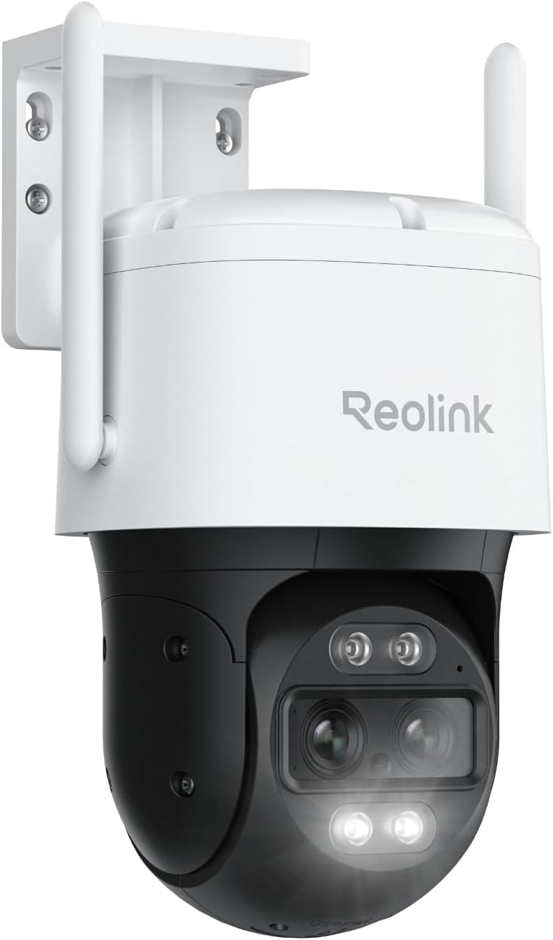 4K Wired WiFi Outdoor Security Camera, 8MP Dual Lens, 360 PTZ Camera, Auto Tracking, 2.4/5GHz Wi-Fi Smart