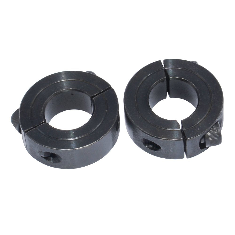 Two-Piece Clamping Shaft Collar 1/2" Bore Black Oxide Set Screw Style 4Pcs