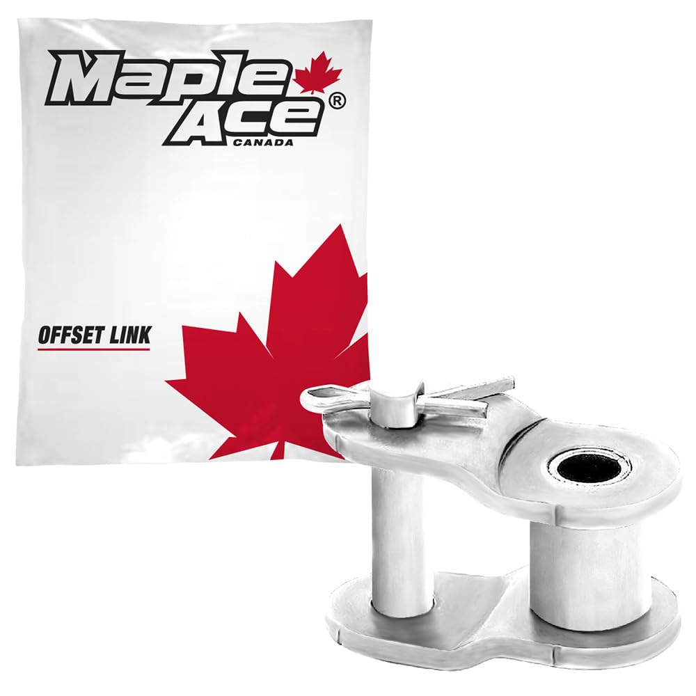MAPLE ACE #41NP Offset Half Link for Nickel Plated Roller Chain (Qty 4)