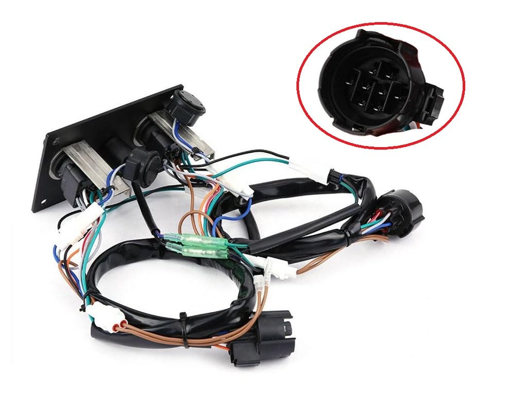 Ignition Key Switch Panel for Suzuki Outboard Dual Twin Engine 37100-96J17