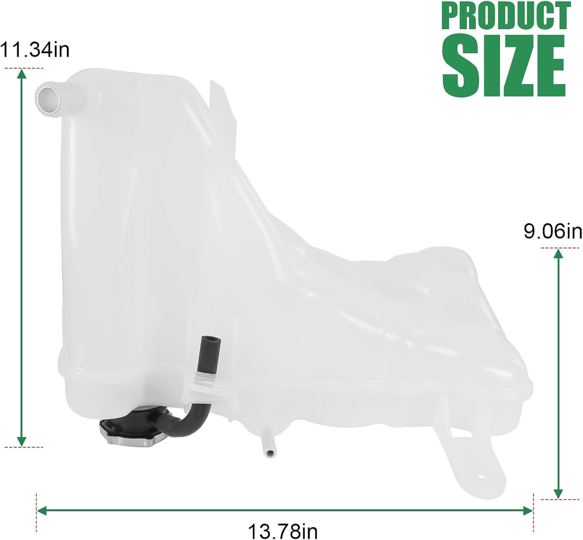 Coolant Reservoir Tank With Cap Replacement For Dodge Challenger Charger
