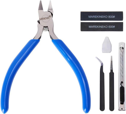 Model Building Tools Kit – 6-Piece with 4.3inch Precision Model Nipper, Clean Cuts with No Whitening