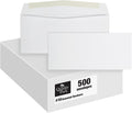 #10 Envelopes, Letter Size White Mailing Envelopes, 4-1/8x9-1/2 Inch, No Window Business Envelopes, Gummed Closure