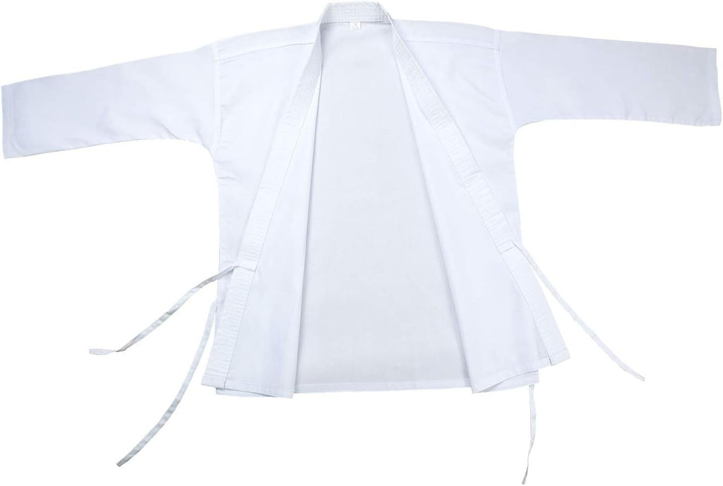 Karate Uniform with Free Belt, White Karate Gi for Kids & Adult Size 000-6