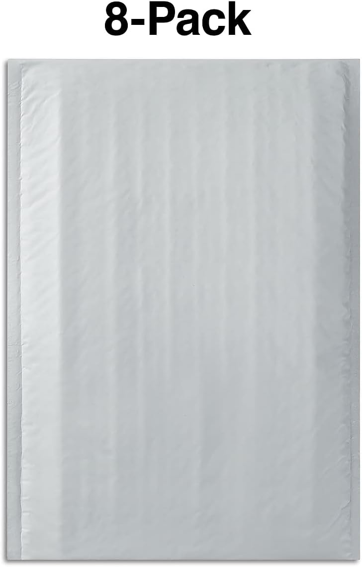 Peel & Seal Bubble Mailers, #7 Size, 14.25x19 Inch, 8/Pack