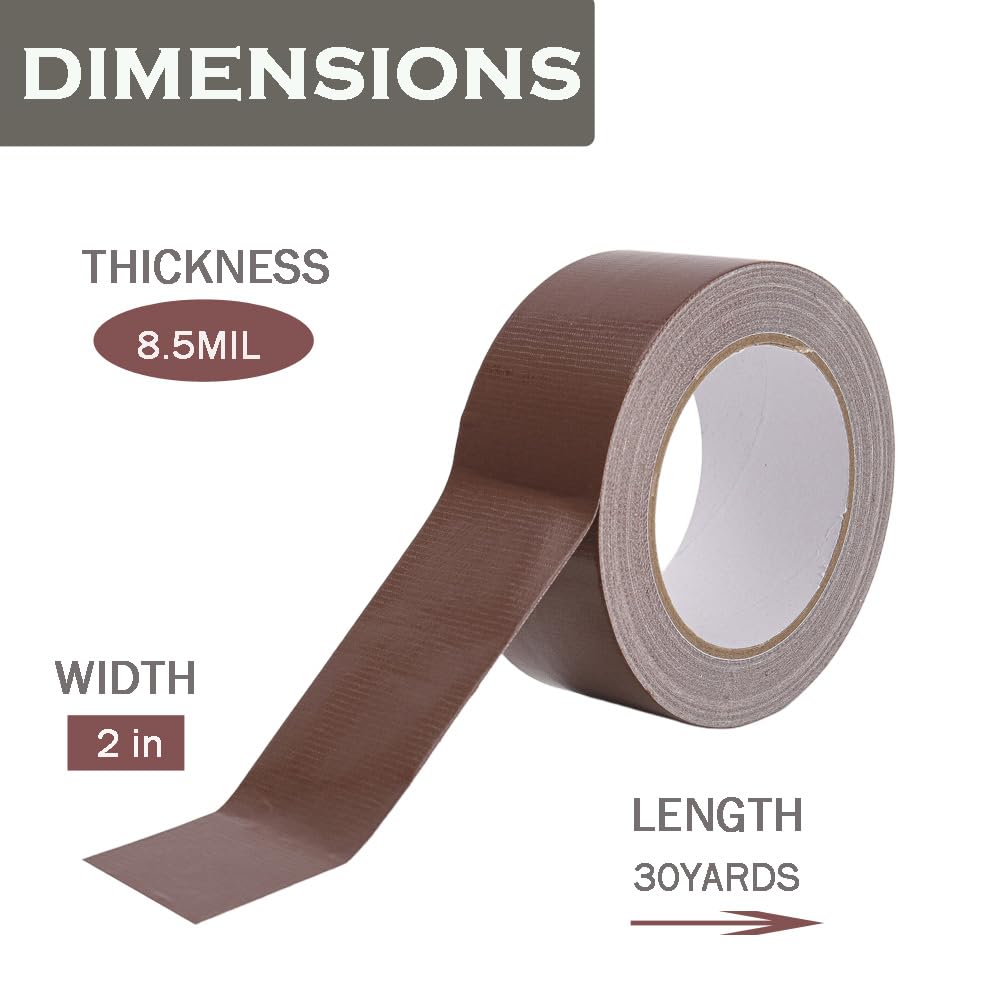 Heavy Duty Duct Tape Dark Brown 2 Inches x 30 Yards