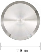 QiiMii 4 Inch Sanitary Tri Clamp Clover Solid End Cap Stainless Steel 304, 2 Pack
