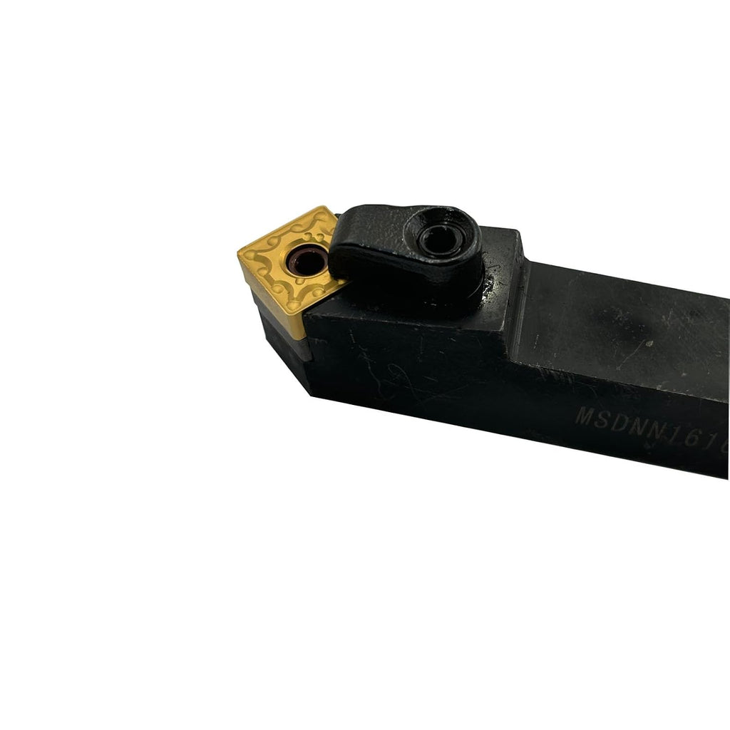 MSDNN616H12 CNC Turning Tool Holder, Solid, 20mm, 25mm, Tungsten Carbide Blade, Milling Tool, External Turning Tool, with 10-Piece Tungsten Carbide Blade SNMG120408 (MSDNN1616H12+SNMG120408-MA)