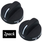 AMI PARTS 8273103 Range Control Knob Replacement Part, 2PACK Black
