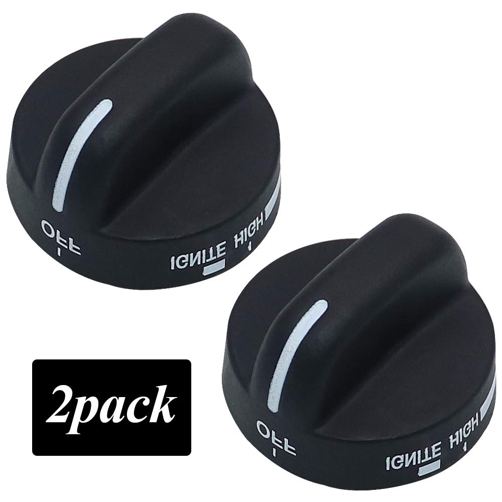 AMI PARTS 8273103 Range Control Knob Replacement Part, 2PACK Black