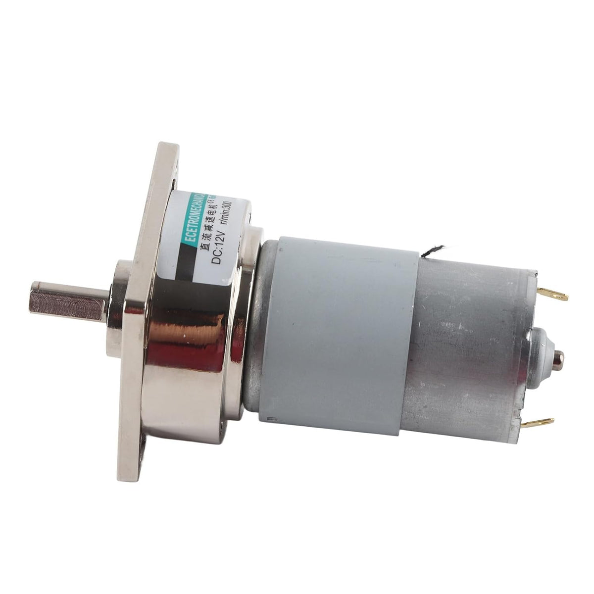 Jiawu 35W 12V DC Geared Motor, Adjustable Speed Large Torque (300 RPM)