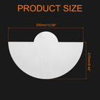 uxcell 100Pcs Coffee Filters, Half Moon Shape Paper Filter White for Home Office Use Pour Over and Drip Coffee Maker