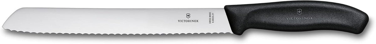 Swiss Classic 8.25 Inch Bread knife, Serrated, Black