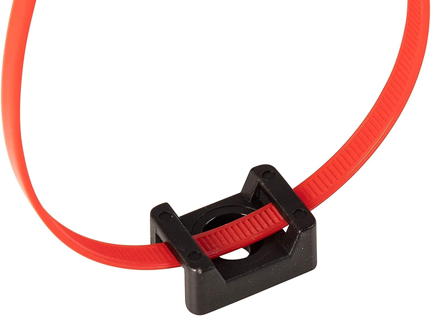 Cable Tie Mounting,100 Pcs Zip Tie Base,5 mm(M5) Screw Hole, 23x16x9(L*W*H) mm Cord Tie Mount Wire Tie Holder Fix