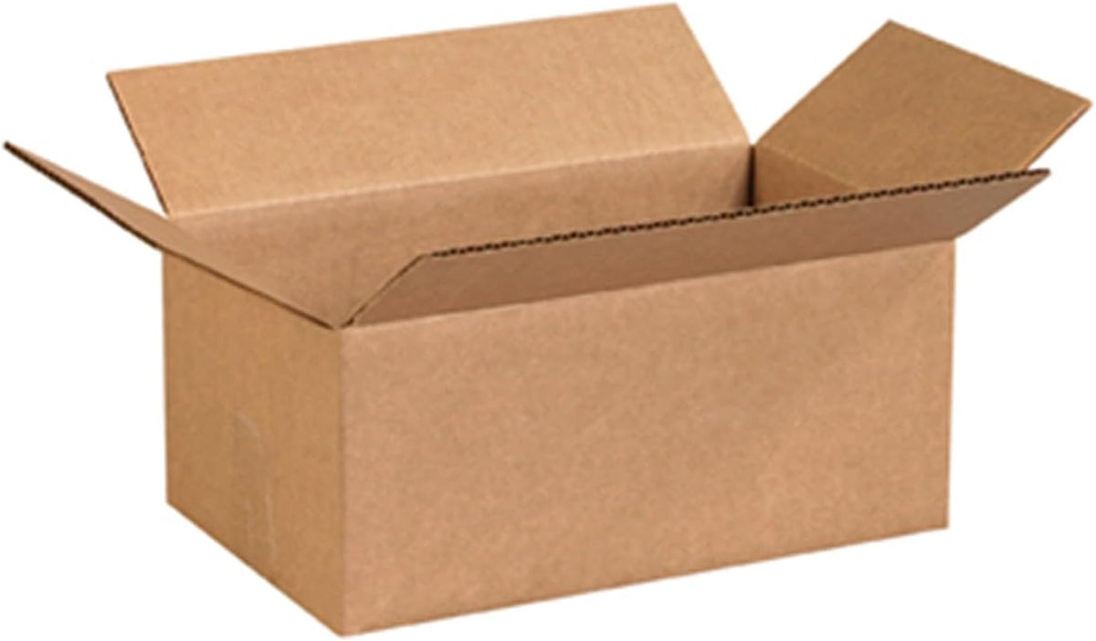 Corrugated Mailer Shipping Box 12x7x5 Cardboard Packing Box - 25 Pack