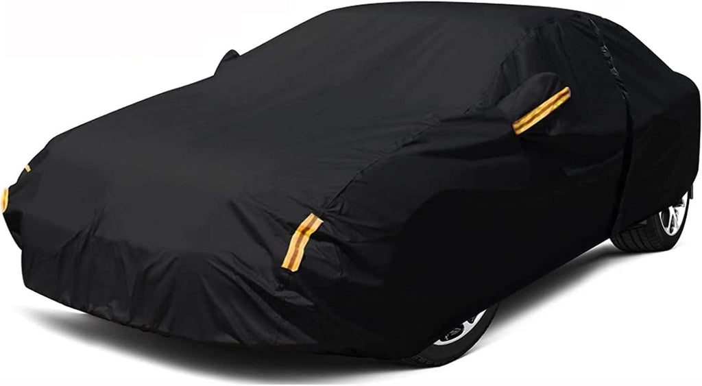 Sedan Car Cover Waterproof Heavy Duty All Weather Protection Snow Anti-UV Windproof Outdoor Full Car Cover Fit for
