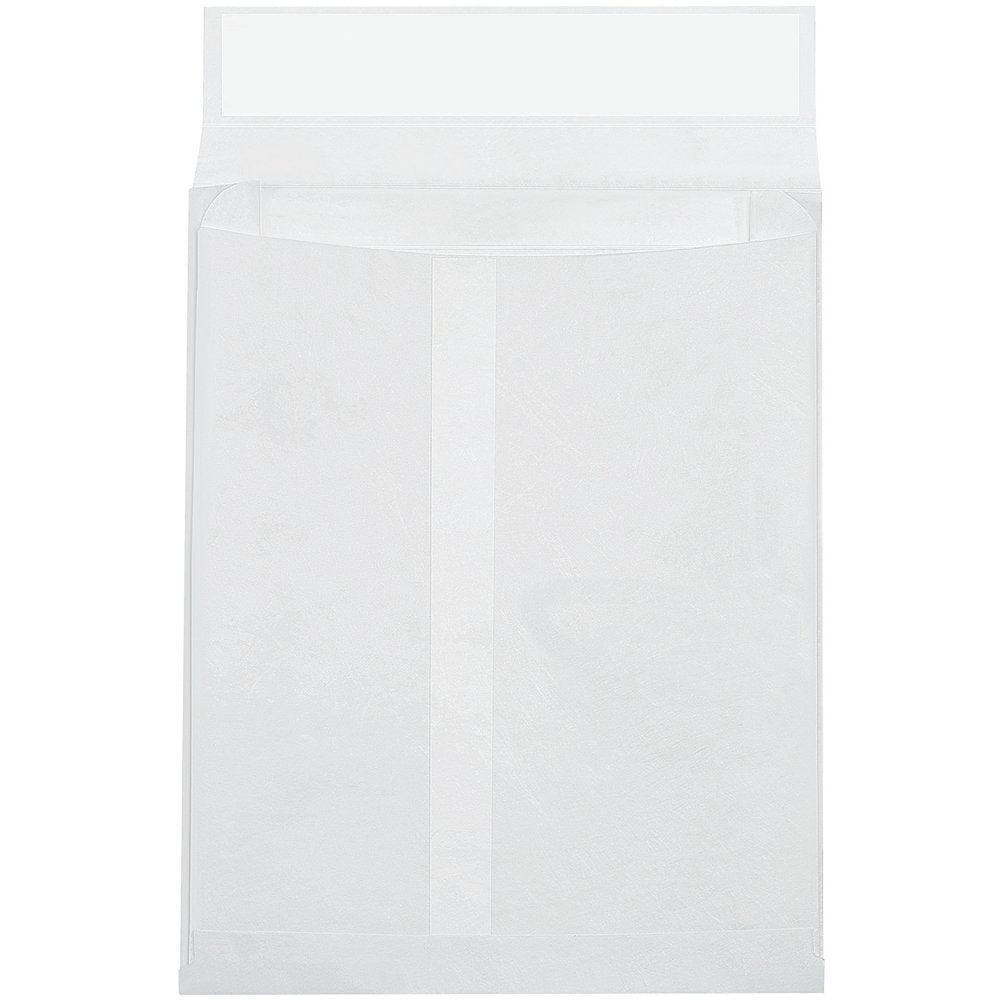 BTYE09122WE Tyvek Expandable Envelope, 9" x 12" x 2", White (Pack of 100)