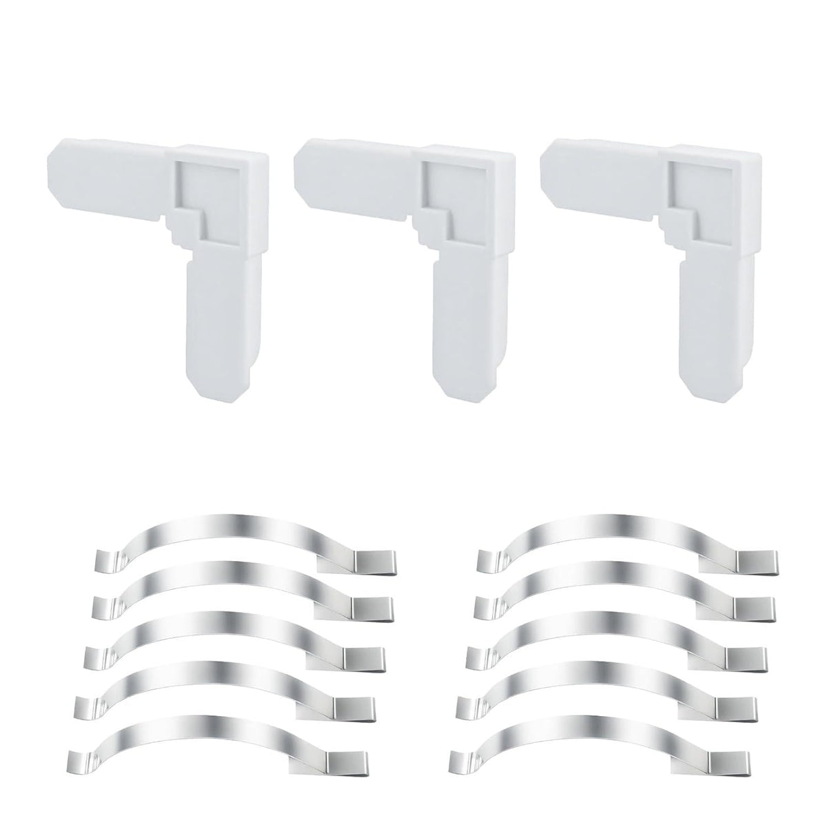 50 Screen Frame Corner 5/16".x 3/4".& 25 Window Screen Tension Spring Clips