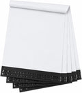 14.5” x 19” White Poly Mailers, 100 Pack, Waterproof Self-Sealing Bags
