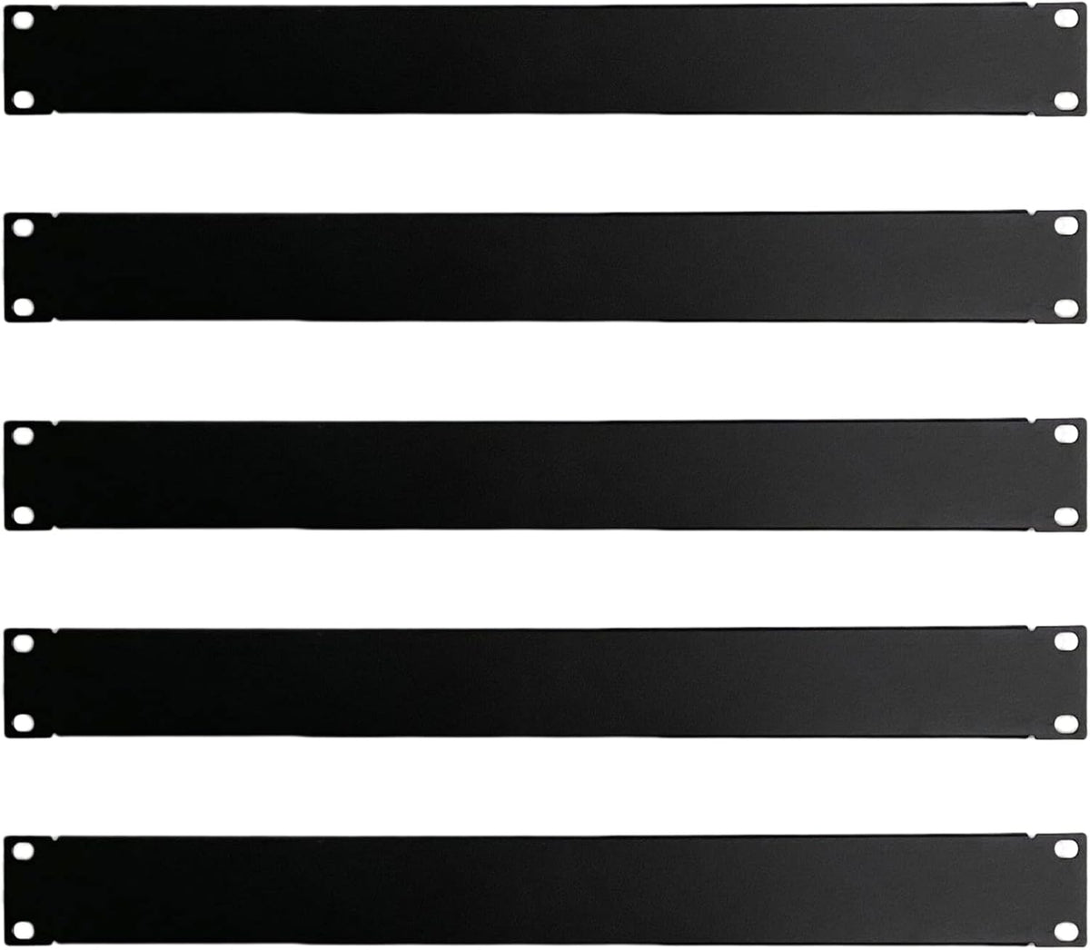 1U Blank Panel Rack Mount Spacer Filler Panel 19" Black Rack Blanking Blind Panel for Server Network Rack Enclosure Or Cabinet-5pcs (1U-5PCs)