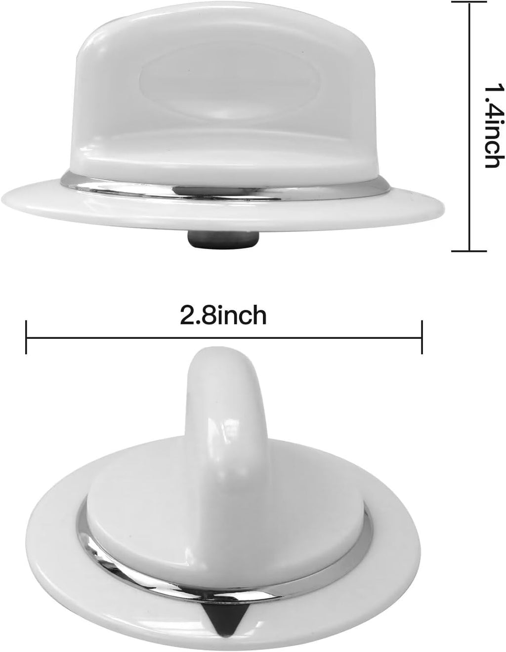 New WE1M654 Dryer Timer Knob with Metal Ring Compatible with Hotpoint HTDP120GD1WW HTDP120GD1WW HTDP120GD2WW HTDP120GD3WW HTDP120GD4WW, Replaces WE1M443, WE1M502, WE1M668