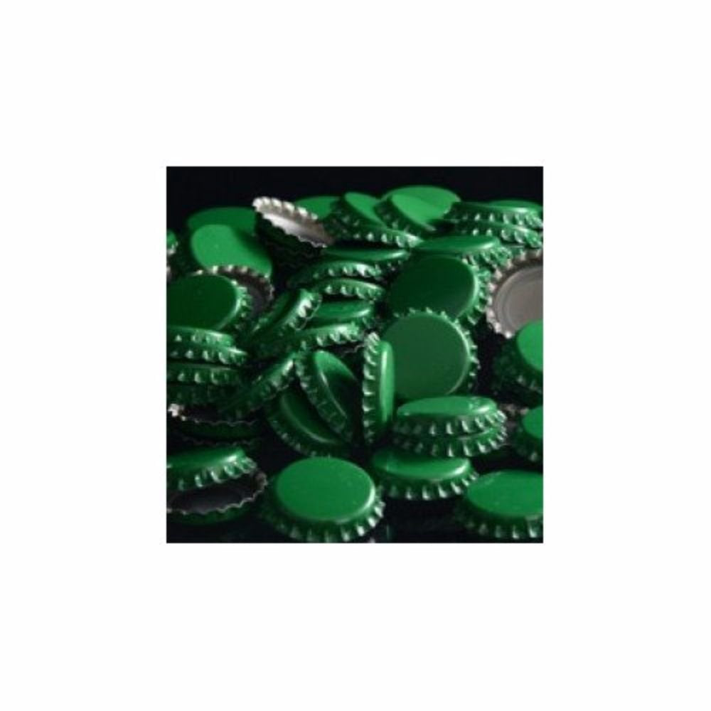 144 Oxygen Absorbing Beer Bottle Caps 26mm Pry-Off Green Standard Homebrew Bottle Tops for Glass Bottles PVC-Free