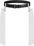 Adjustable Flag Football Belt Set, White, 2 Pop Flags | Audible snap confirms every tag; durable woven fabric resists