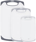 Cutting Boards for Kitchen - 3pc Cutting Board Set with Juice Grooves and Non Slip Handles - Assorted Sizes for Meat