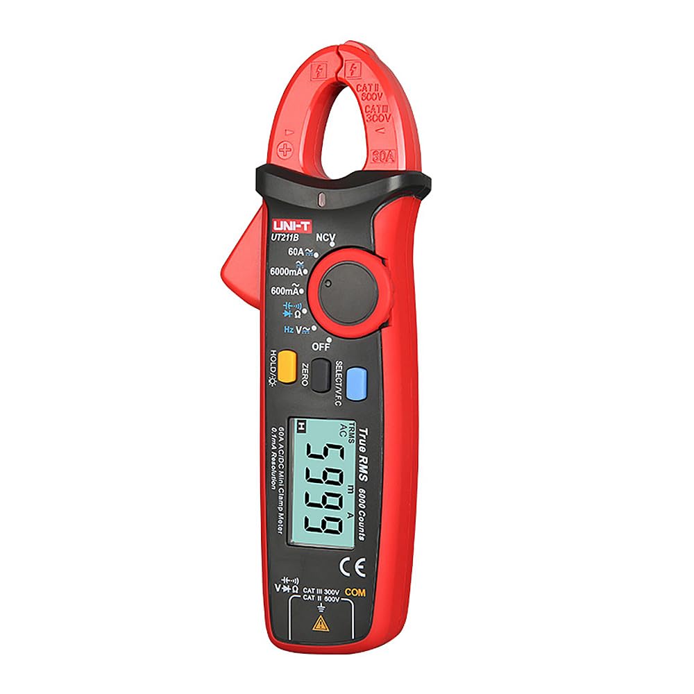 UNI-T AC/DC Digital Mini Clamp Meter 6000 Counts True RMS 60A Ammeter