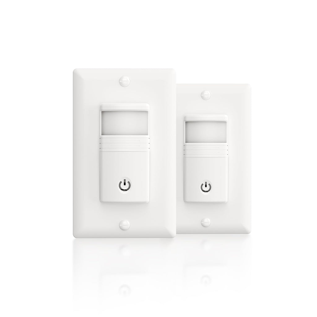 ECOELER Occupancy Sensor Switch, No Neutral Motion Light Switch, 2 Pack