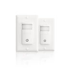 ECOELER Occupancy Sensor Switch, No Neutral Motion Light Switch, 2 Pack