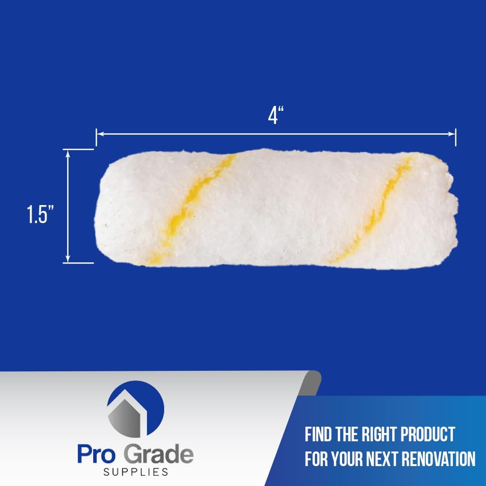 Paint Roller Cover Set,Wall Painting Roller Naps for Professional or Home Owners with All Paints and Stains. Paint