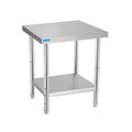 Stainless Steel Table for Prep & Work with Undershelf 18 x 24 Inches NSF Metal Commercial Kitchen Prep Table with