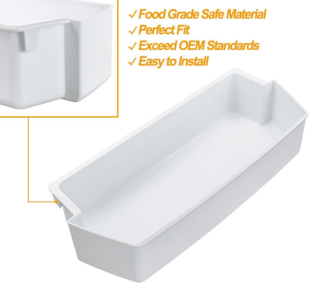 2 Pack ED5VHEXVB01 ED5LHEXTD00 ED5VHEXTB01 Refrigerator Door Shelf Bin