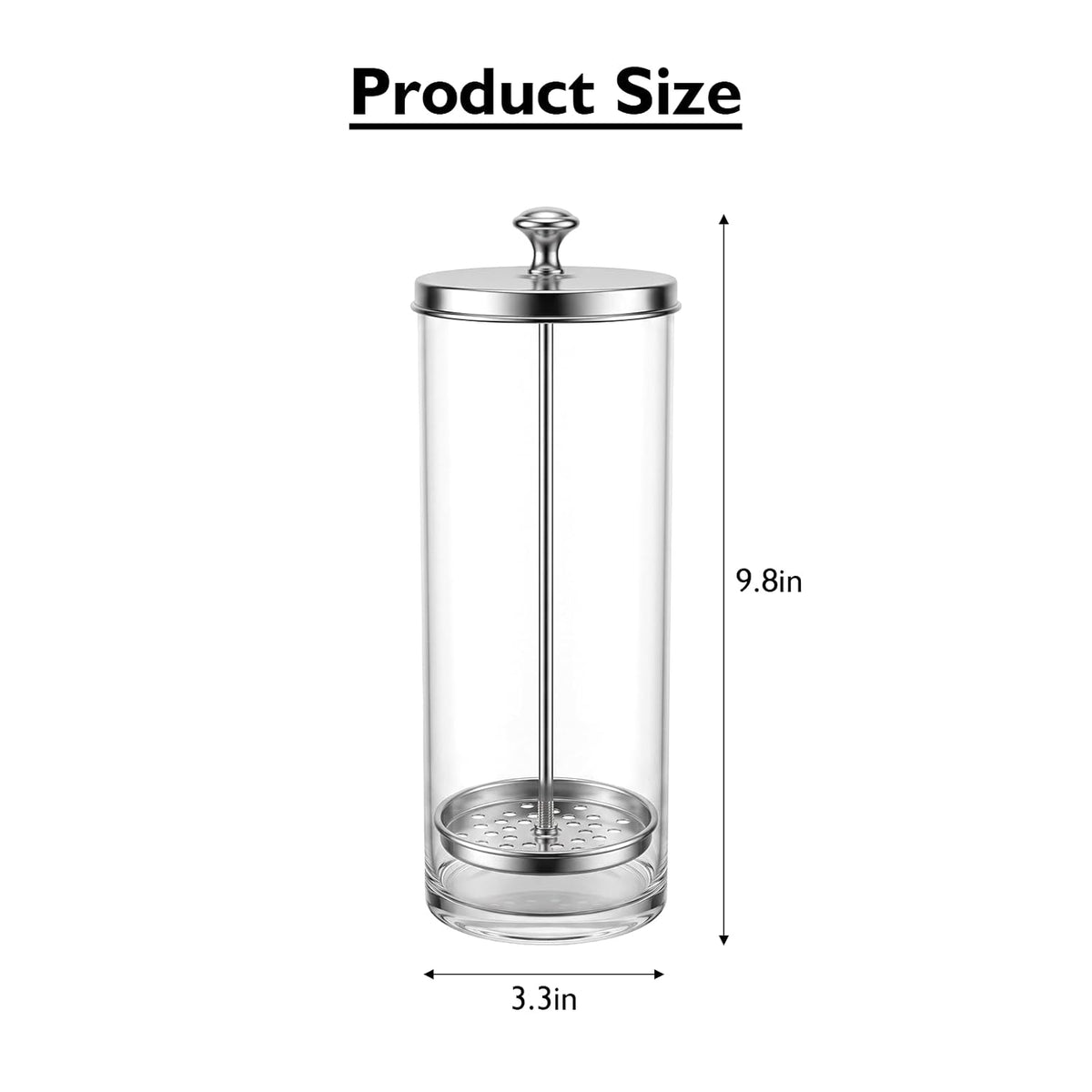 35 Oz Sterilizer Barber Jar Disinfectant Jar Disinfecting Glass Jar