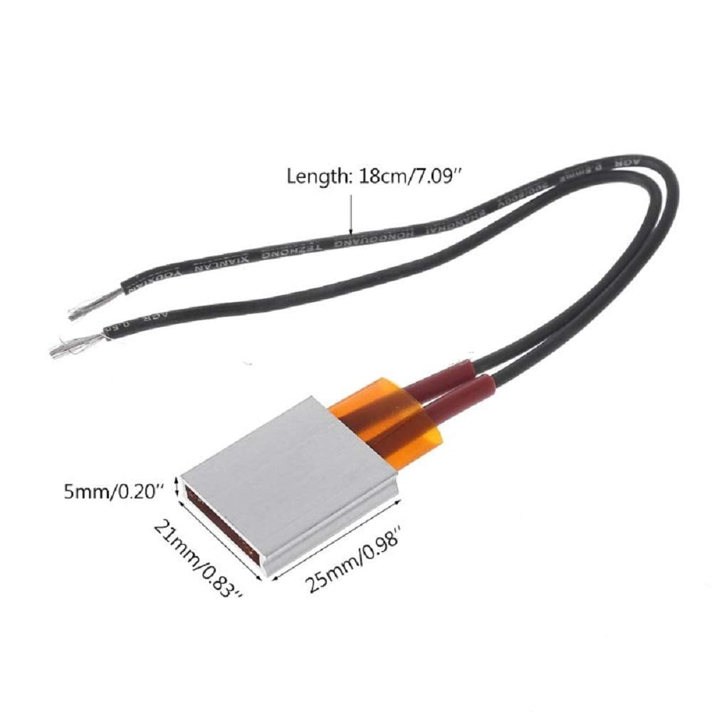 Bestol 2pcs PTC Heating Element 5W-50W AC DC 24V 70 Degree consistant Temperature Ceramic Thermostatic