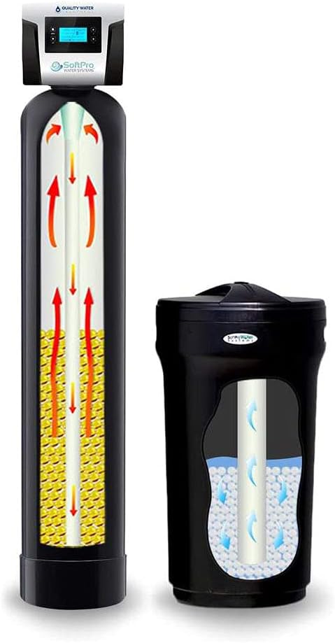 SoftPro Elite Basic High Efficiency 48,000 Grain Water Softener System (whole House) with Large Brine Tank, Bypass