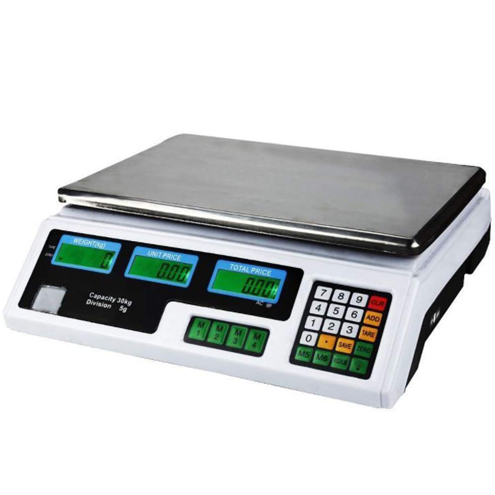 New Digital Scale Price Computing Deli Food Produce Electronic Counting Weight 60LB 30kg