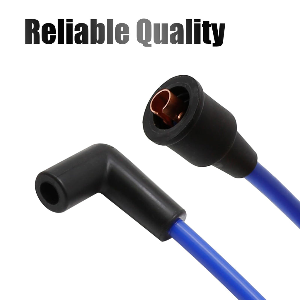 Vkinman 18-5228-1 Premium MagForce 9" Marine Spark Plug Wire Lead 8MM Replacement for Mercury 84-813715A1
