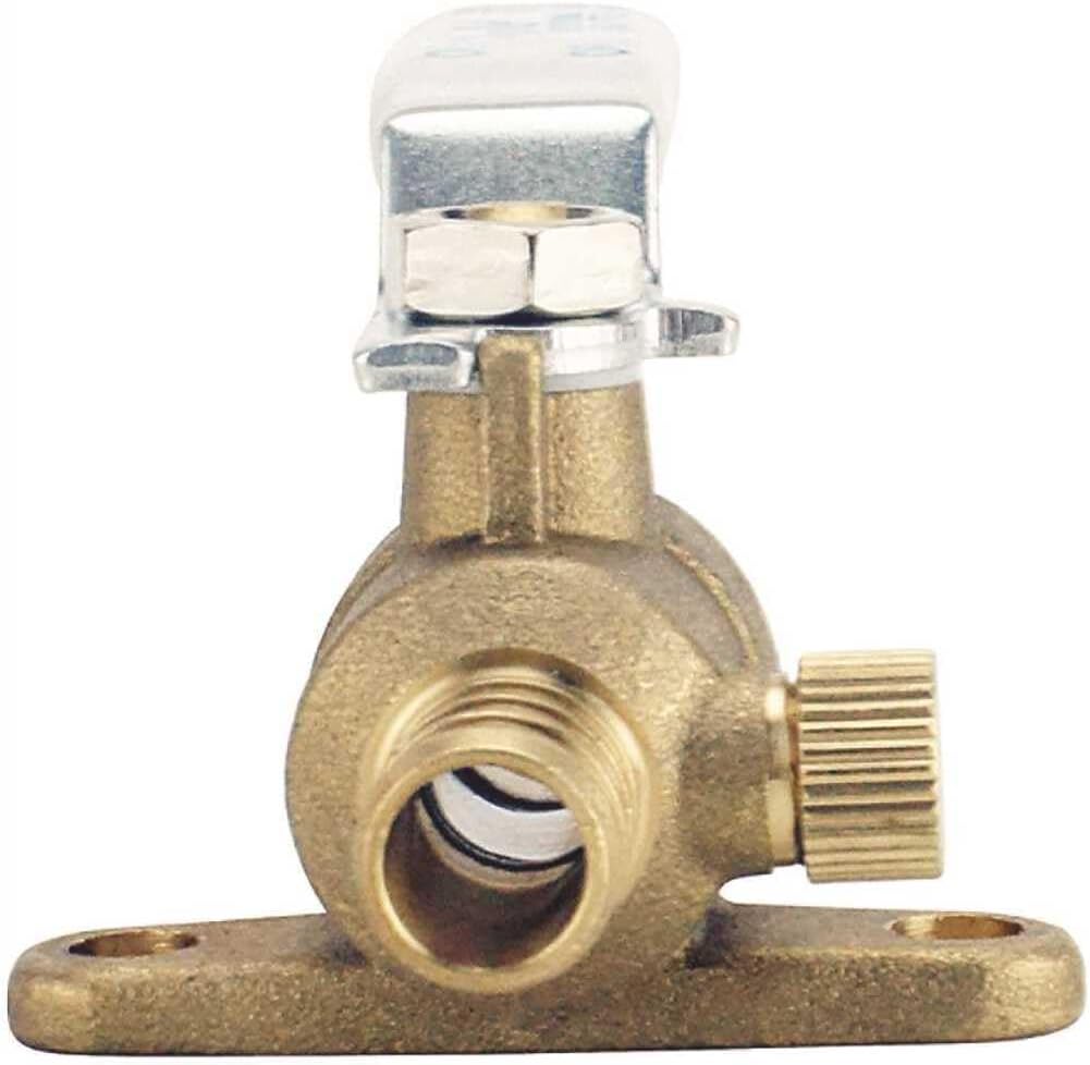 Apollo Apxv12wd Ball Valve With Drain & Mounting Pad, Brass