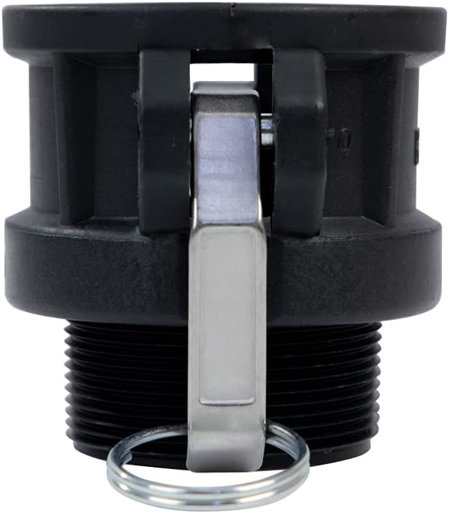 2 pcs Poly cam lock fittings (2" Part B) Cam & Groove Hose Fitting, Male Aadapter x Female NPT Thread Polypropylene Camlock Fittings (2")
