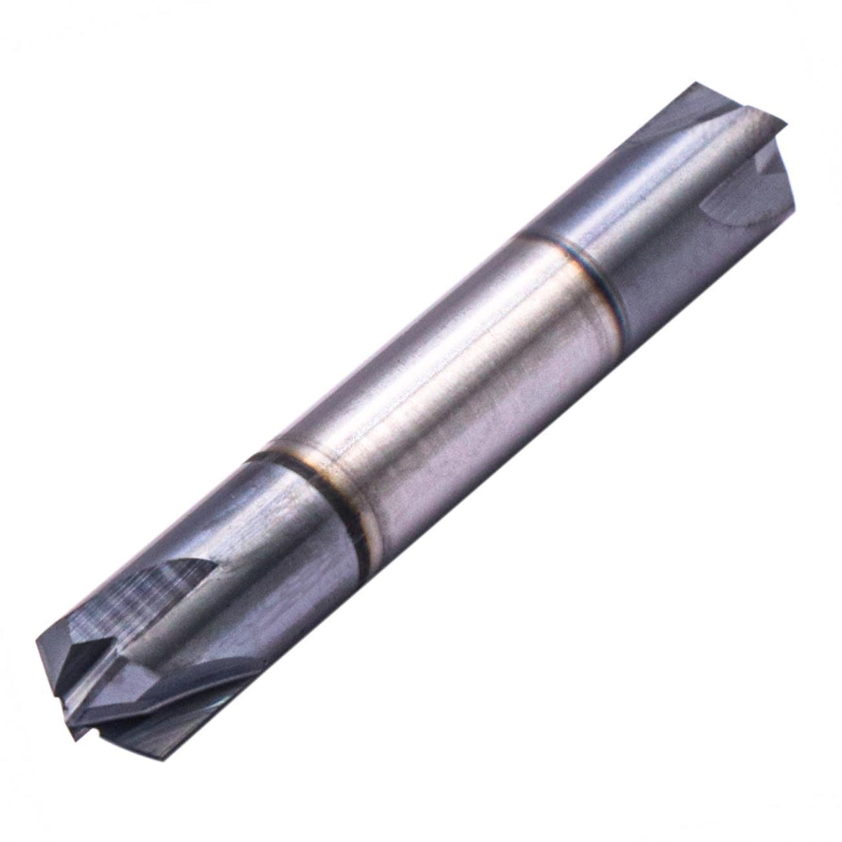 3/8" 4 Flute 120° Double End Solid Carbide Chamfer End Mill - AlTiN Coated