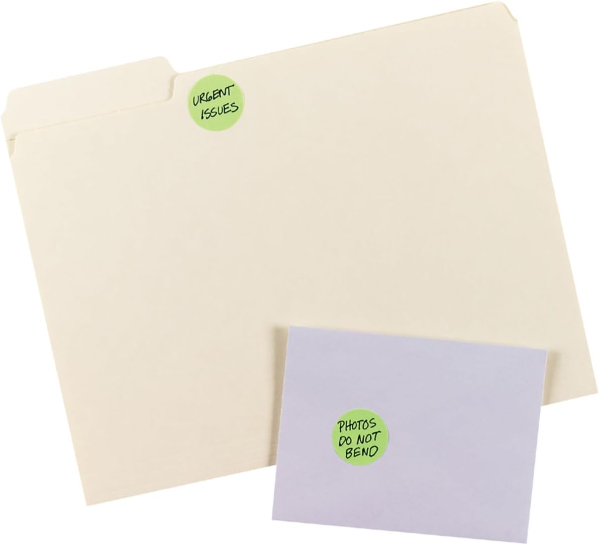 5498 Removable Print or Write Color Coding Labels for Laser Printers, 1-1/4 Round - Neon Green (Pack of 400)