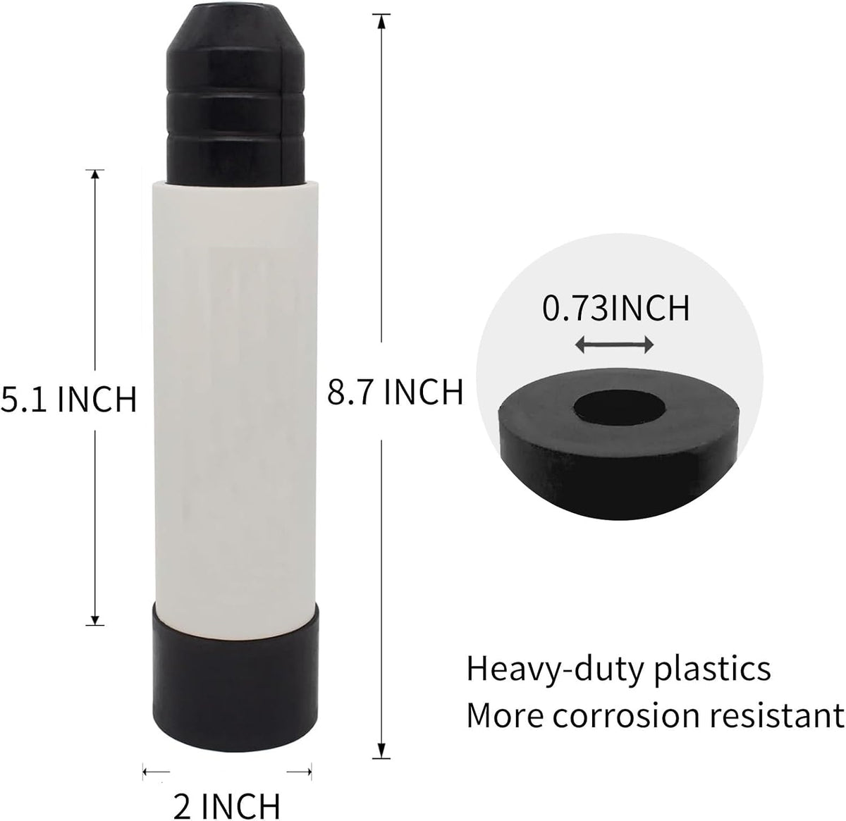 Transom Saver Rubber Support Motor Lock for Outboards 2 or 3 Rams Marine